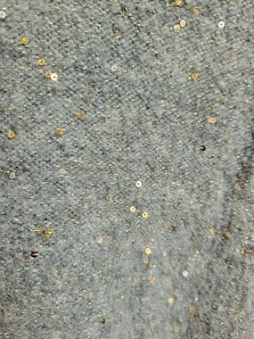 LC Lauren Conrad Gray Crewneck Sweater with Metallic Sequins